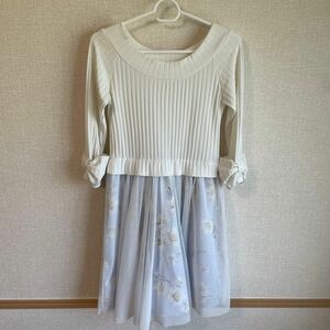 tocco closet お袖リボンドッキングワンピース　M