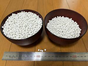 バレル 研磨 研磨石 湿式用 セラミック メディア 5mm 丸玉 中仕上げ 900g/汁椀1.5杯分