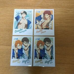 Free!　チェキ　CDジャケット　宗介、旭、日和、楓