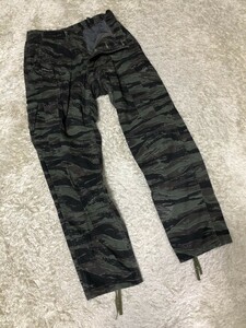 USA製◆US.Military Combat Trousers タイガーストライプBDUトラウザーズ　6pkt Cargo ファティーグパンツ