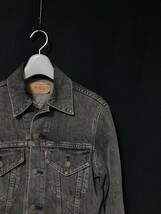 90s ◆LEVIS リーバイス ブラック 70505-0257　デニムジャケット ジージャン トラッカージャケット　38　日本製　先染め　4TH_画像3