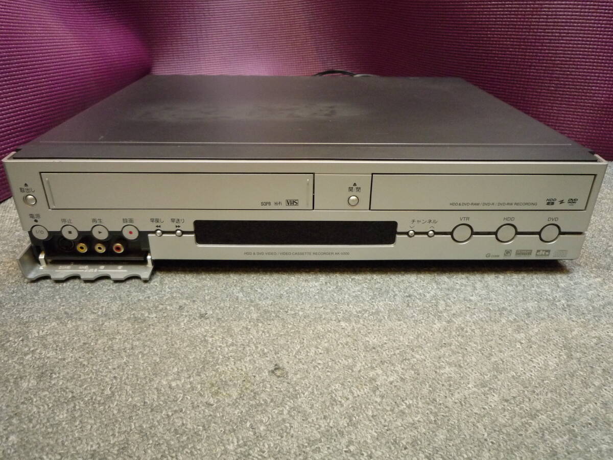 【VHS/DVD/HDDダビング可能】TOSHIBA AK-V200 整備済2 【VHS/DVD/HDDダビング可能】TOSHIBA AK-V200 整備済2