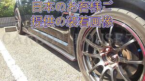 ★SUBARU インプレッサ GVB GVF GRB GRF カーボン サイド ボトムライン C型《左右ワンセット》☆.