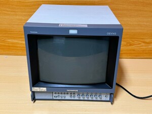 OLYMPUS／オリンパス 　OEV143 　カラービデオモ ニター　100-240V~　50/60Hz　1.2-0.5A　日本製　動作確認済み!