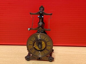 guild clock／ギルドクロック　 TOMY 1979　 アンティーク 　置時計　 レトロインテ リア オブジェ　日本製　動作品!