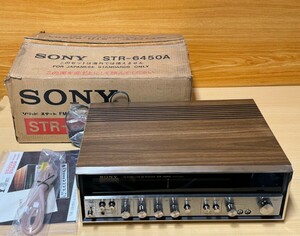 オーディオ機器　SONY／ソニー　 FM/AMステレオレシーバー　 STR-6450A 　アンプ　日本製　動作確認済み