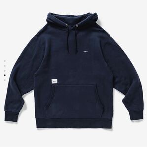 【L】21SS FLAT HOODED COTTON ネイビー NAVY パーカー wtaps wtvua ダブルタップスの画像1