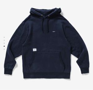 【L】21SS FLAT HOODED COTTON ネイビー NAVY パーカー wtaps wtvua ダブルタップス