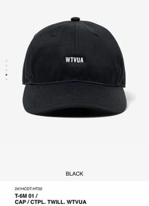 【美品】24SS T-6M 01/CAP/CTPL TWILL WTVUA 黒 BLACK wtaps wtvua ダブルタップス 帽子 キャップ