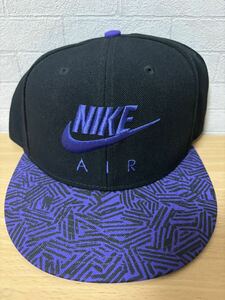 ナイキ NIKE キャップ CAP 帽子 黒 紫 ブラック パープル フリーサイズ