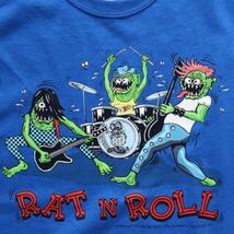 【 RATFINK 】RAT N ROLL ラットフィンク エドロス Tシャツ_画像3