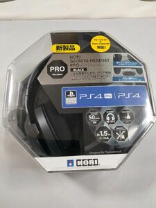 ホリ ヘッドホン　ゲーミングヘッドセット プロ for PlayStation 4 ブラック オーディオ／マイクコントローラー付