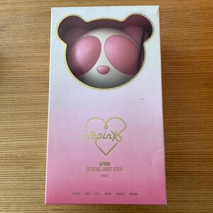 [ with translation dirt equipped secondhand goods ] APINK official light stick penlight e- pink goods No.2601