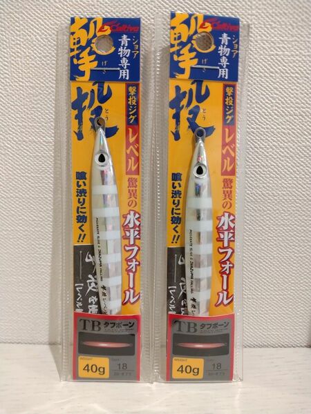 撃投ジグ レベル 40g 2本セット