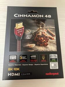 audioquest 48Gbps 8K対応 HDMIケーブル HDMI Cinnamon 48 1.5m オーディオクエスト