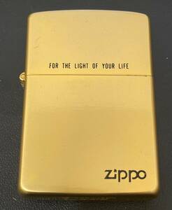 #676 ZIPPO 艶消しGOLDカラー アンティーク コレクション 現状保管品