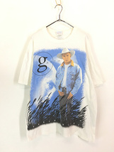 古着 90s USA製 Garth Brooks 「Fresh Horses World Tour」 ツアー カントリー ミュージック Tシャツ XL_画像1