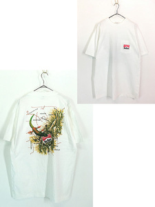 古着 90s USA製 Marlboro マルボロ リザード 地図 グラフィック ポケット Tシャツ ポケT XL位 古着