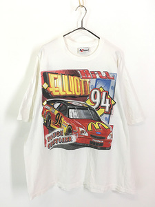 古着 00s Bill Elliott 「McDonald's Racing Team」 マクドナルド レーシング Tシャツ XL 古着