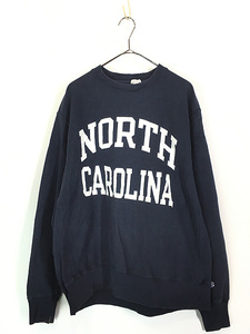 古着 Champion Reverse Weave 「NORTH CAROLINA」 2段 カレッジ リバース スウェット L 古着