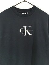レディース 古着 90s USA製 ck Calvin Klein Jeans ロゴ Tシャツ L 古着_画像2