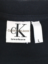 レディース 古着 90s USA製 ck Calvin Klein Jeans ロゴ Tシャツ L 古着_画像7