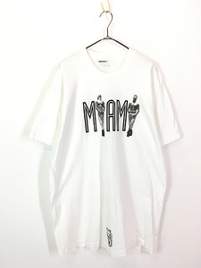 古着 90s USA製 CG design 「David Morgan」 MIAMI マッスル ヌード フォト アート Tシャツ XL