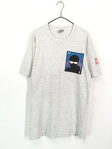 古着 90s USA製 Public Image Clothing アート サーフ スケート ブランド Tシャツ L