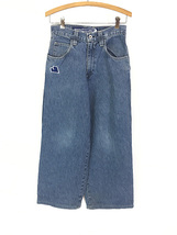 レディース 古着 90s USA製 JNCO ワンポイント BIG ポケット デニム パンツ ジーンズ ワイドストレート W27.5 L27 古着_画像1