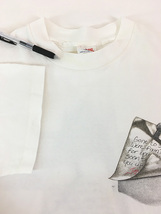 古着 90s USA製 Jesus イエス キリスト 十字架 手紙 メッセージ アート Tシャツ L_画像5