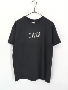 レディース 古着 90s USA製 CATS キャッツ ミュージカル グラフィック Tシャツ L 古着
