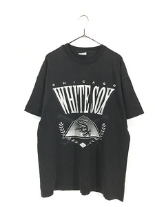 古着 90s MLB Chicago White Sox ホワイトソックス BIG ロゴ Tシャツ XL 古着