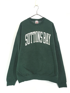 古着 90s USA製 「SUTTONS BAY CREW」 ヘビーウェイト スウェット トレーナー XL