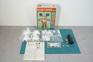 [NZ][E4337710] не собран товар Showa Retro MARUSAN maru солнечный Mickey Mouse пластиковая модель электрический дистанционный пульт Disney сборка информация map / изначальный с коробкой 