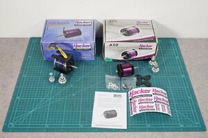 [NZ][E4348460] HACKER A50-16S motor + HYPERION Hyperion HP-Z4025-570 motor 2 point set electric airplane for original box etc. attaching [ present condition goods ]