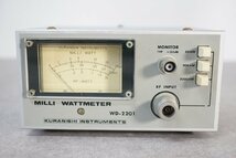[QS][E4338660] KURANISHI クラニシ WD-2201 MILLI WATTMETER ミリワットメーター アマチュア無線_画像2