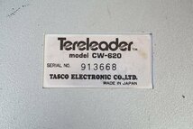 [QS][E4339460] タスコ電機 Tereleader テレリーダー CW-620 CW受信解読機 現状品_画像10