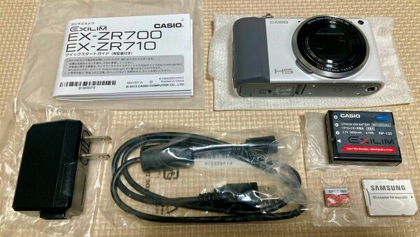 カシオ デジカメ EX-ZR700 美品 メモリーカード32G付 希少品