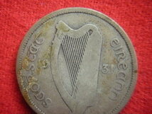 ♭世界の銀貨　IRELAND (Irish Free State) FLORIN 1934- (.750 silver)　外径約28.45㎜　量目約10.88g　中古並品～_画像3