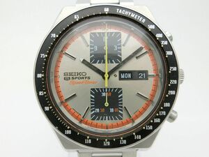 1000円スタート 腕時計 SEIKO セイコー 5スポーツ スピードタイマー 角目クロノグラフ 6138-0030 自動巻 AT デイデイト メンズ WHO D204