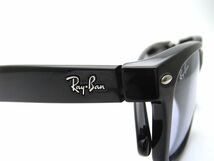 1000円スタート サングラス Ray-Ban レイバン RB 2132-F 55□18 140 ブラック ウェリントン型 ケース付 メンズ アイウェア WHO □Z①905_画像10