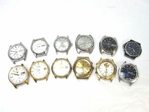 1000円スタート 腕時計フェイスまとめ 計12点 SEIKO 4006-6070/7606-7971/5606-7070/9923-702A/4009647/8V22-7000 等 [3/4] E①935