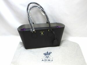 1000円スタート トートバッグ A.D.M.J. エーディーエムジェイ ブラック/パープル/グレー レディース 鞄/ファッション小物 WHO F60008