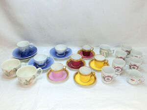 1000円スタート カップ&ソーサーまとめ28点 B&G クリスマスローズ/ROYAL COPENHAGEN/Wallendorf/WEDGWOOD/HOLLOHAZA等 食器 4 G201