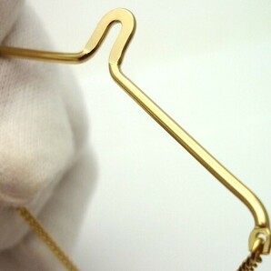 1円スタート タイチェーン Christian Dior クリスチャンディオール CDロゴ ゴールドカラー アクセサリー メンズ ネクタイ 3 ◯B720の画像8
