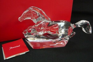 1000 иен старт украшение Baccarat baccarat .. лошадь Horse лошадь baccarat Mark иметь baccarat crystal коробка / маленький брошюра есть произведение искусства интерьер 4 F10029