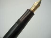 1000円スタート MONTBLANC モンブラン マイスターシュテュック No.146 ペン先4810 14C 585刻印 ブラック×ゴールド 筆記用具 3 △A10029_画像6