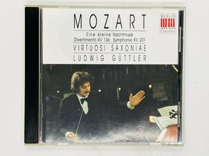 即決CD 独盤 MOZART Eine Kleine Nachtmusik Divertimento 136 / Symphonie 201 / VIRTUOSI SAXONIAE / L. GUTTLER Z27