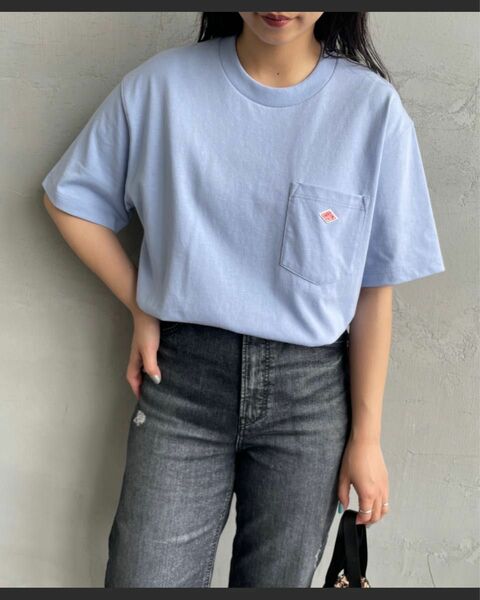 [DANTON/ダントン] ワンポイントロゴ ポケットTシャツ