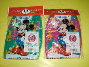 [ новый товар ] подлинная вещь Mickey Mouse [ pop Drop фиолетовый * зеленый ] итого 2 шт пляжный мяч колокольчик ввод 40cm Disney nakajima Showa / retro стоимость доставки 230 иен 